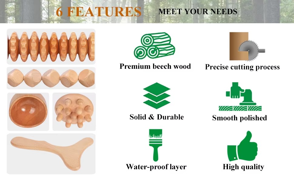 Wooden Massage Tools Kit Thumbnail 7