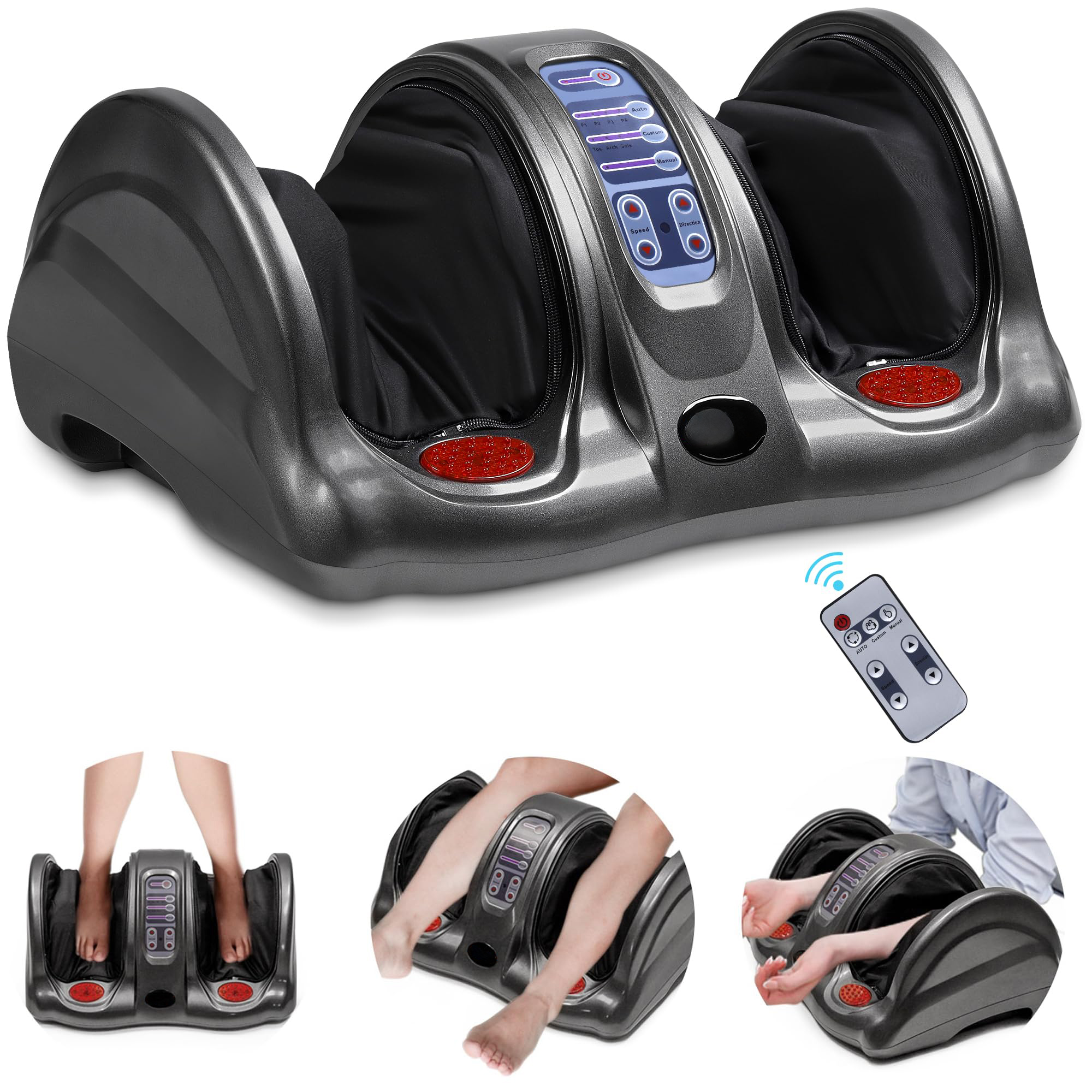 Electric And Heating Foot and Leg Massager with Remote Control - CMF2