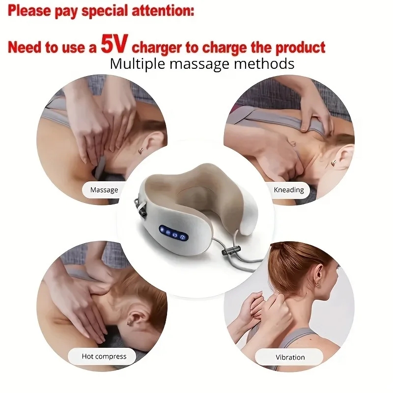 U-Shaped Electric Neck Massager - CMN1 Thumbnail 3