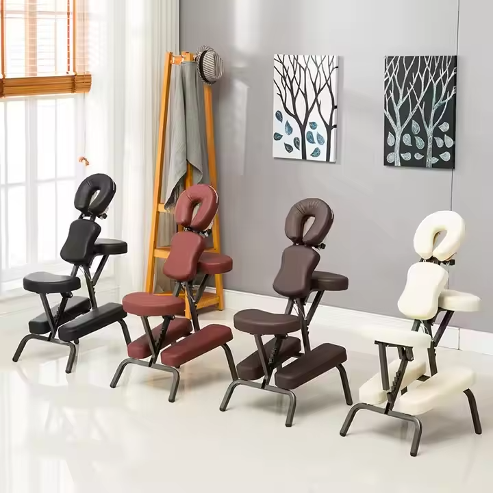 Folding Metal Frame Seated Massage Chair - CB4 Thumbnail 6